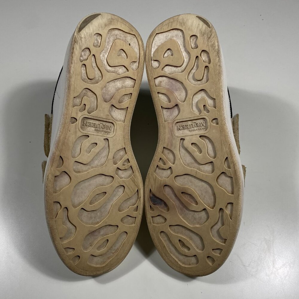 Alexander McQueen Oversized Double Strap White Leather Sneakers size EU 36 1/2 - Picture 11 of 12